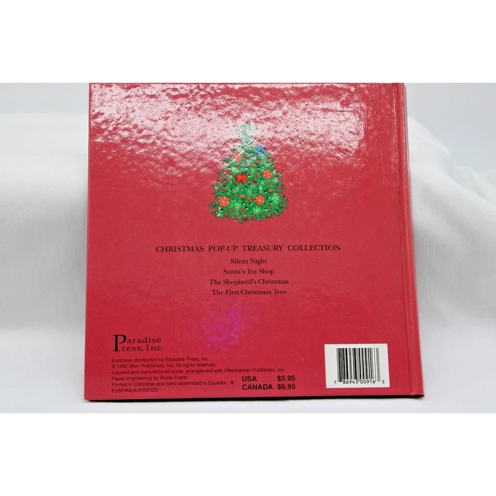 1992‎ Christmas Pop-up Books Lot of 5 Hard Cover Treasury Collection Vintage